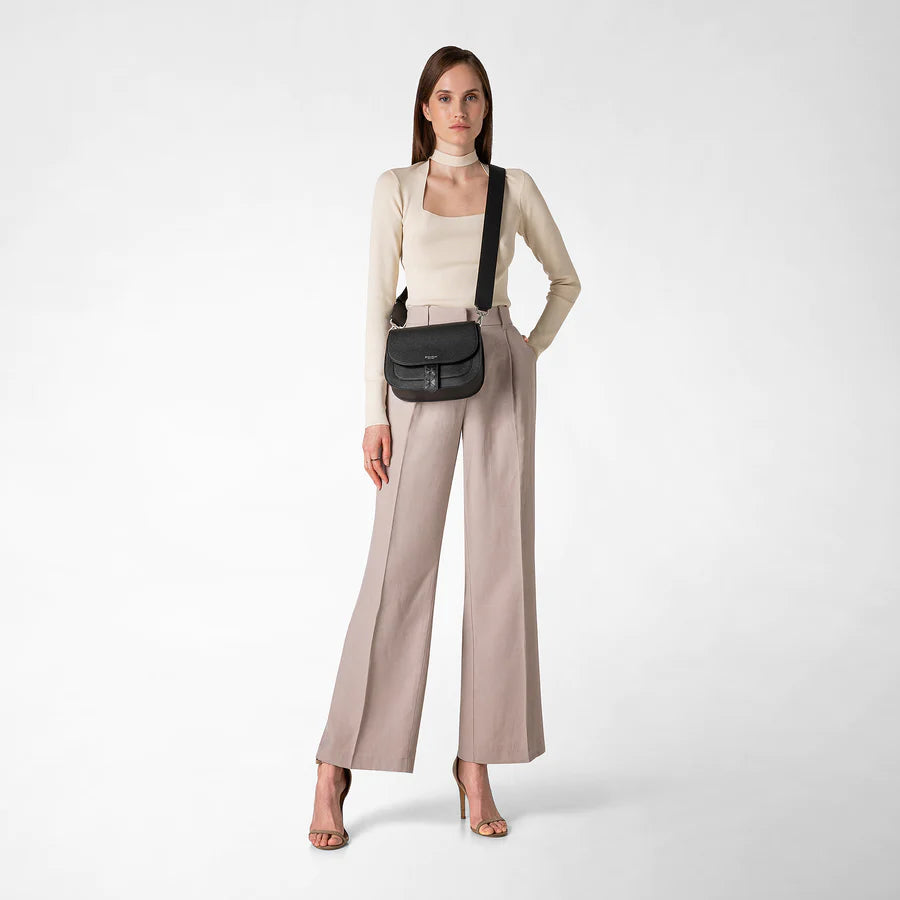 Serapian Milano Luna Crossbody Burgendy