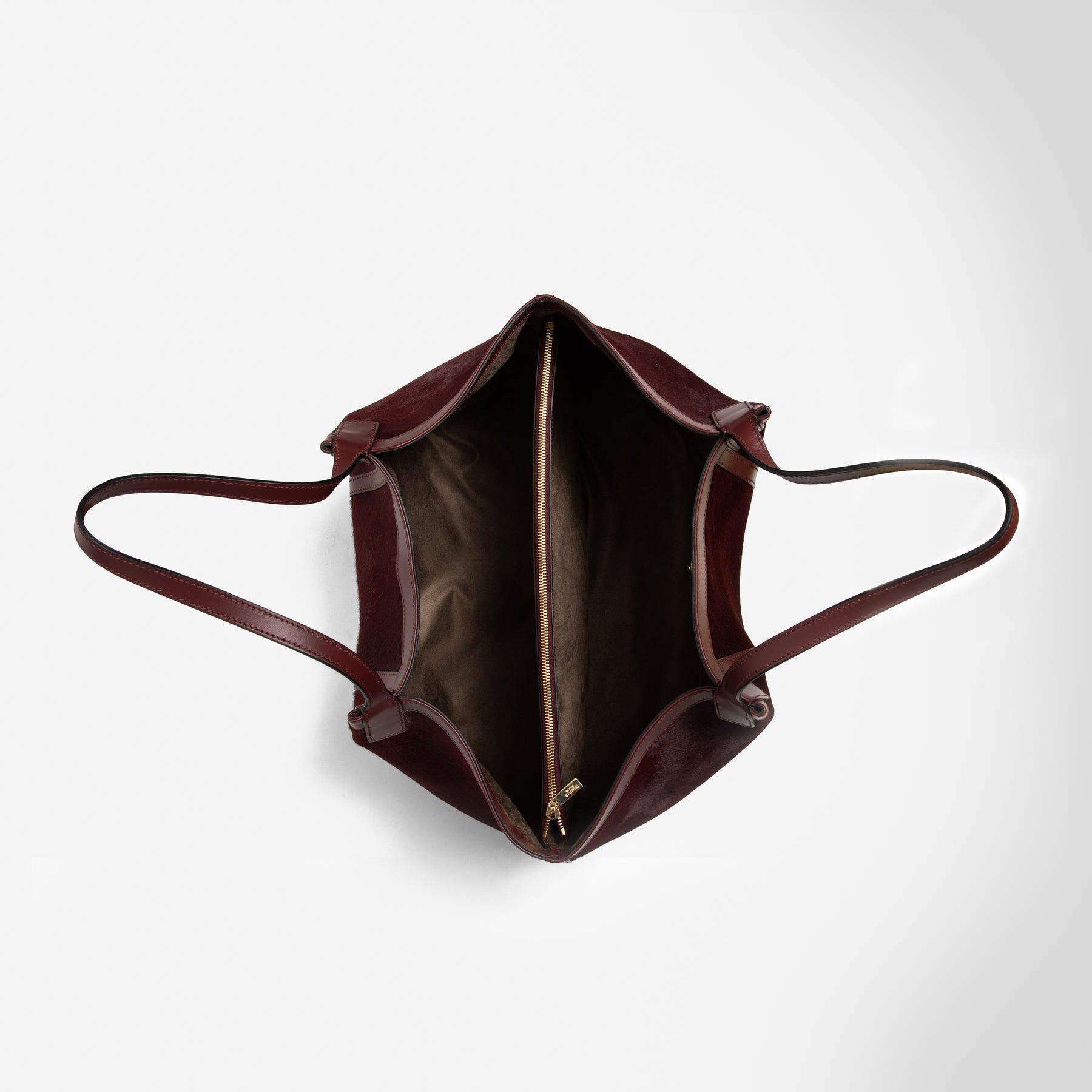 Serapian Milano Grand Sac Secret en Ponyhair Bordo