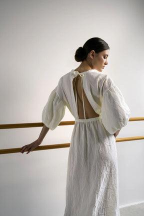 Sandro Ferrone: Midi Dress with Open Back Detail