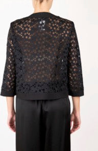 Clips: Elegant Lace Jacket – Cropped Sheer