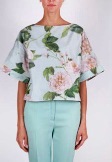 CLIPS Floral Mint Co-Ord Set – Romantic Tiered Skirt Ensemble