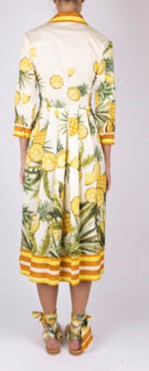 Clips: Tropical Print Midi Dress – Fresh Summer Statement Dress