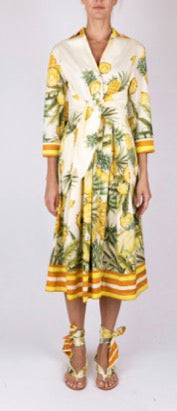 Clips: Tropical Print Midi Dress – Fresh Summer Statement Dress