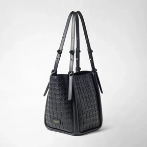Serapian Mosaico Bucket Bag - Black