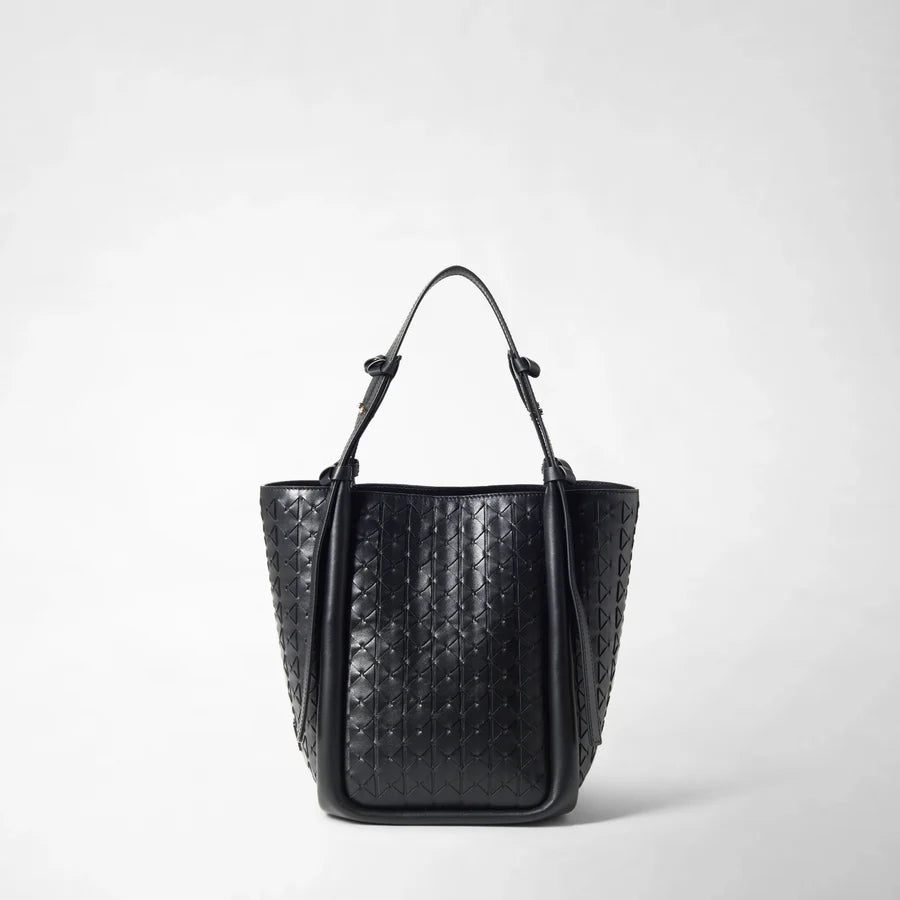 Serapian Mosaico Bucket Bag - Black