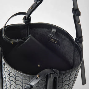 Serapian Mosaico Bucket Bag - Black