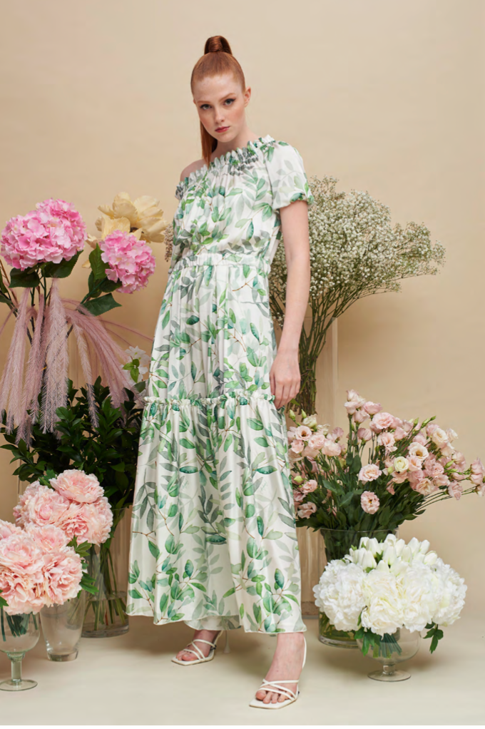 Rocco Ragni Floral Maxi Dress